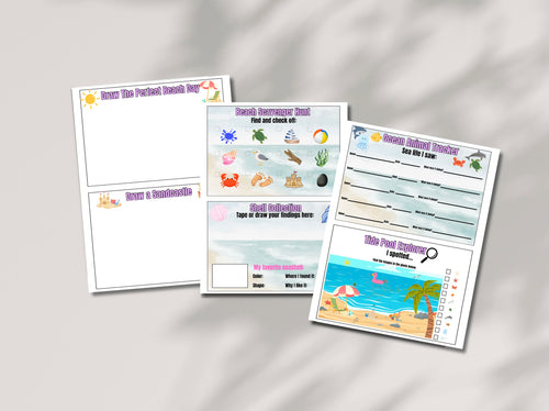Beach Explorer Activity Journal – Printable Kids Beach Activity Pack
