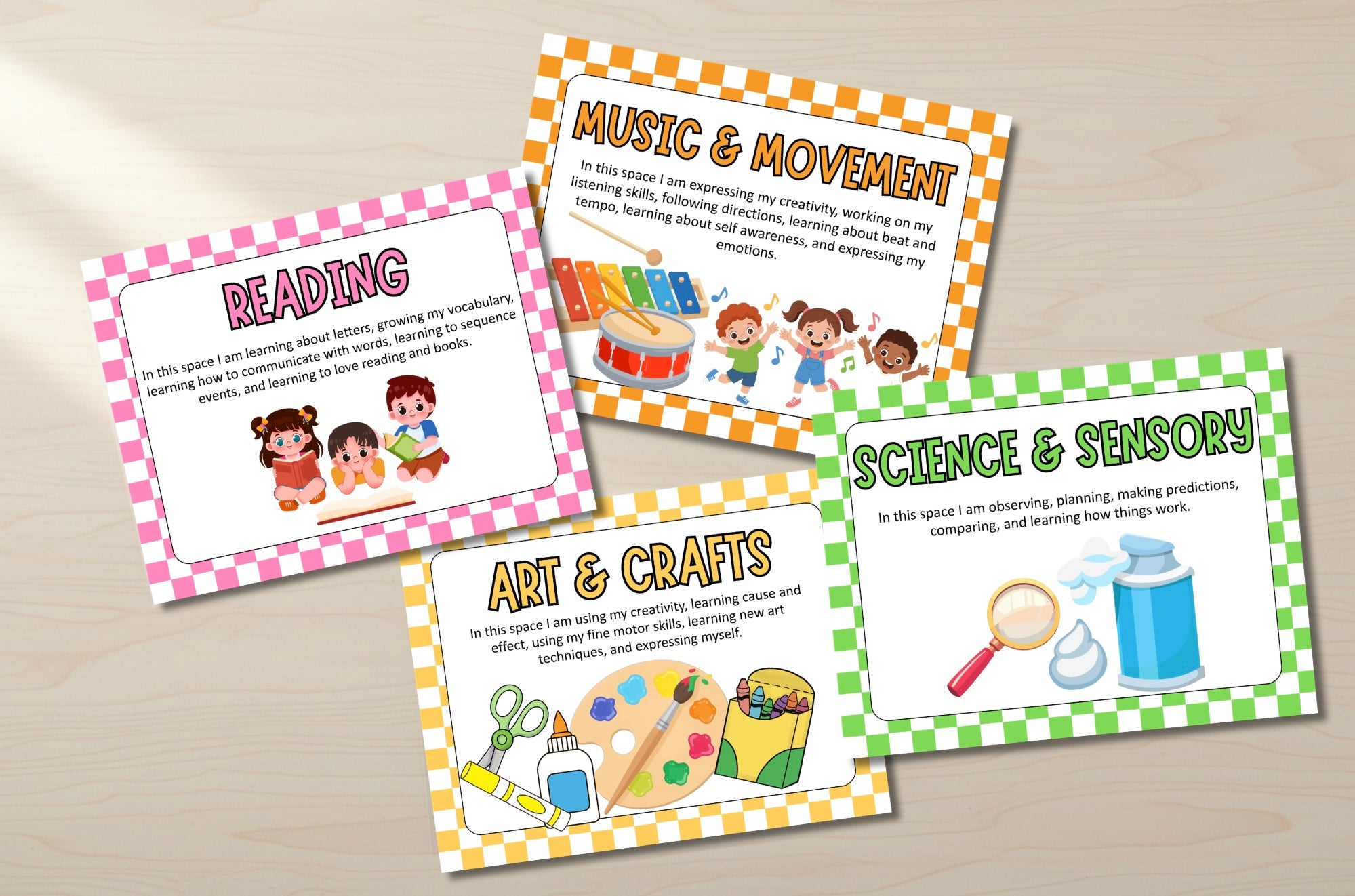 Classroom Center Signs – 39-Page Printable Pack