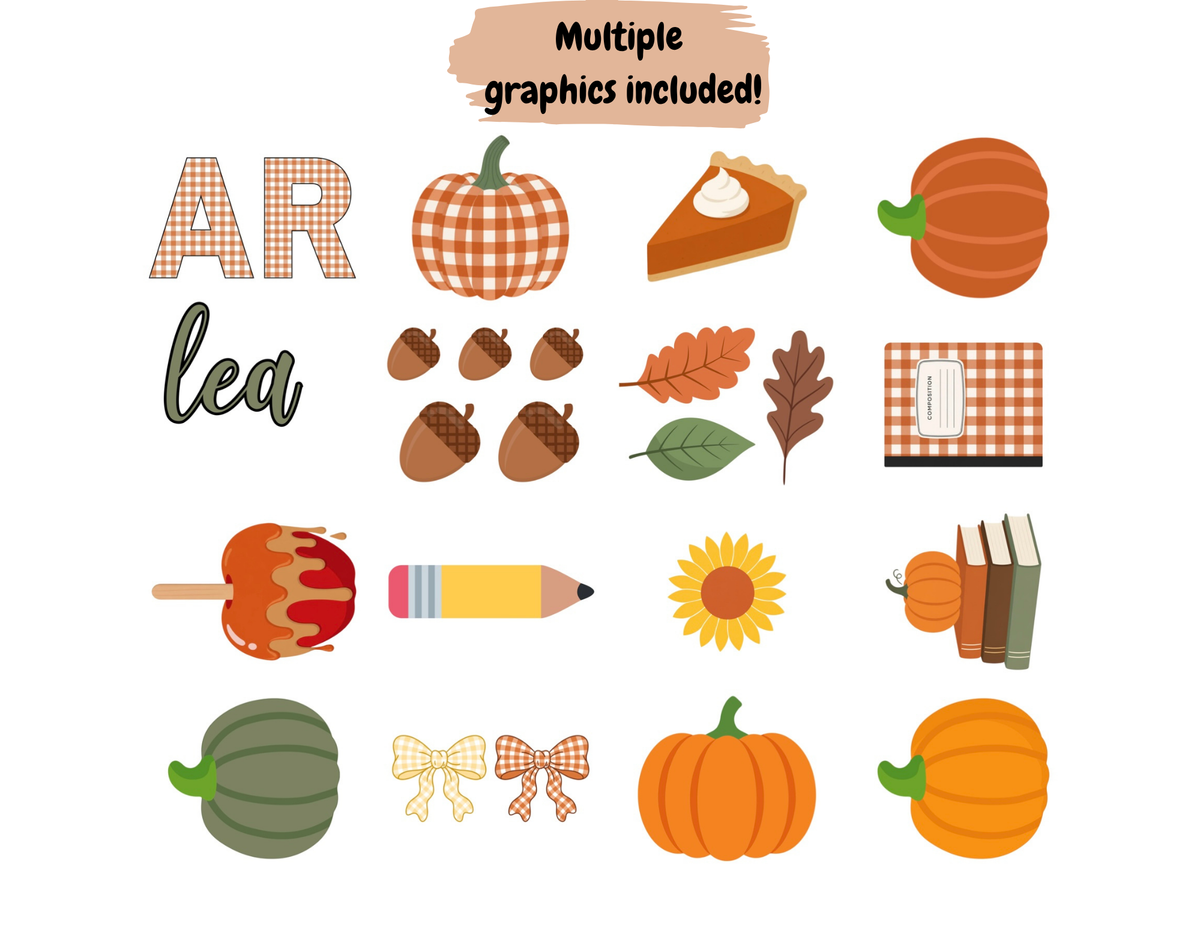 Autumn Leaves & Learning Please Bulletin Board Complete Kit