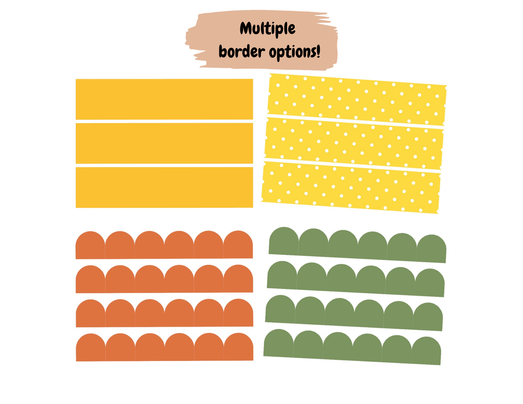 Autumn Leaves & Learning Please Bulletin Board Complete Kit