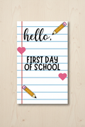 First Day of School Banner – Printable 3x5 ft