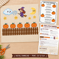 Five Little Pumpkins Printable Visual Story | Halloween Circle Time Activity
