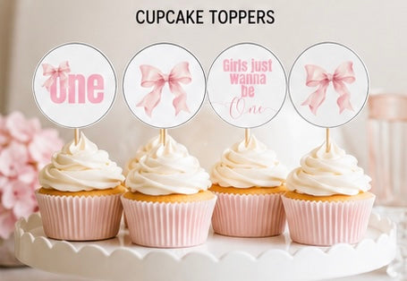 Girls Just Wanna be ONE – Printable Party Bundle