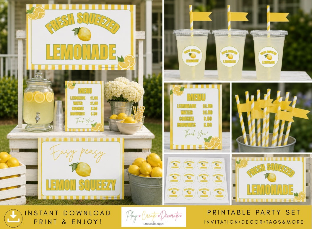 Lemonade Stand Printables
