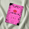 You Can't Sip With Us Mean Girls inspired girls night invitation mockup — hot pink with black grunge doodles and red lip