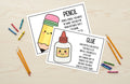 School Supply Poem Posters