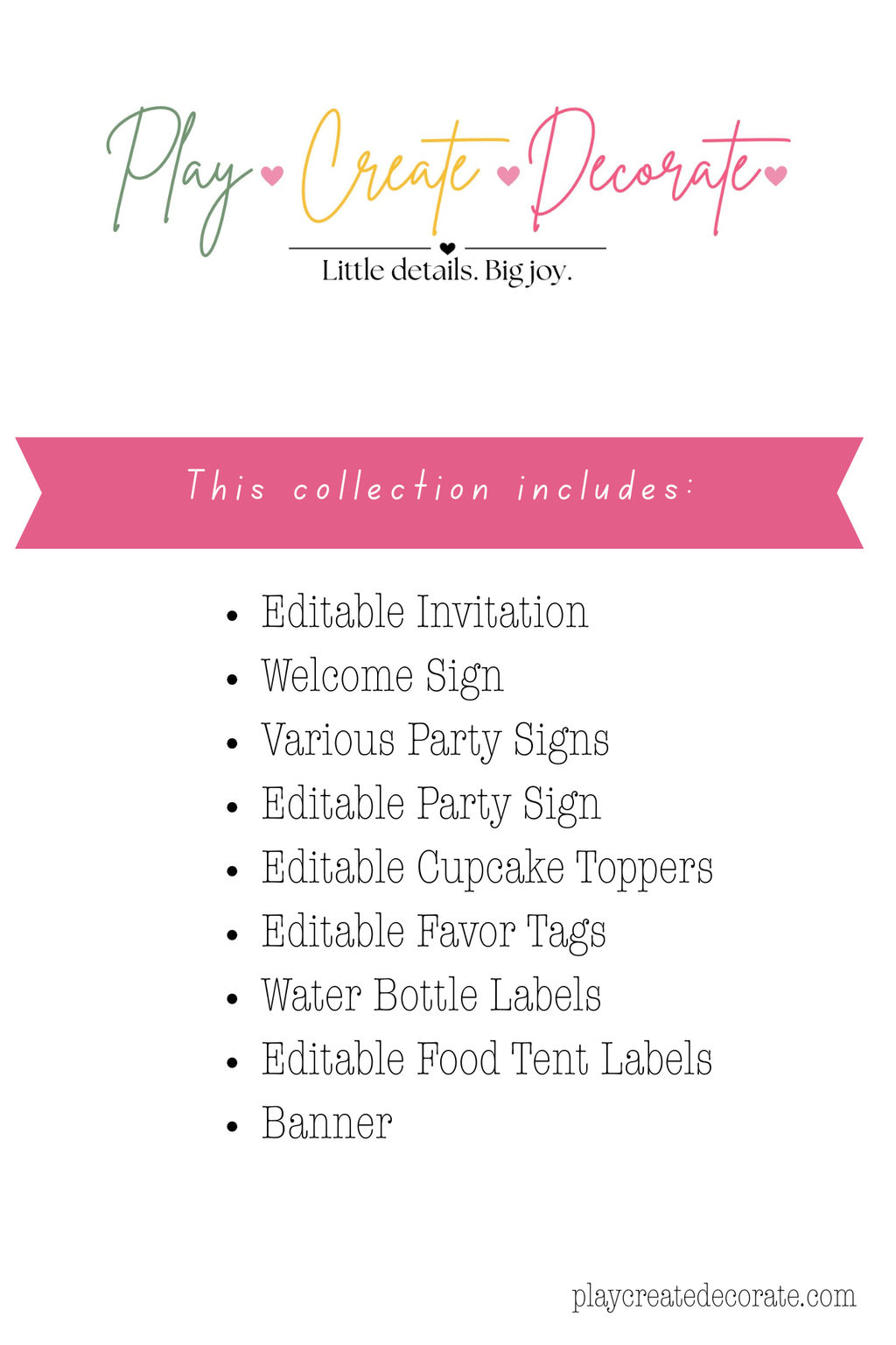 The Summer I Turned Pretty | Beach Birthday Party Printable Pack