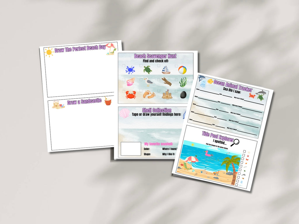 Beach Explorer Activity Journal – Printable Kids Beach Activity Pack