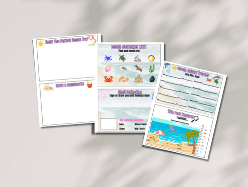 Beach Explorer Activity Journal – Printable Kids Beach Activity Pack