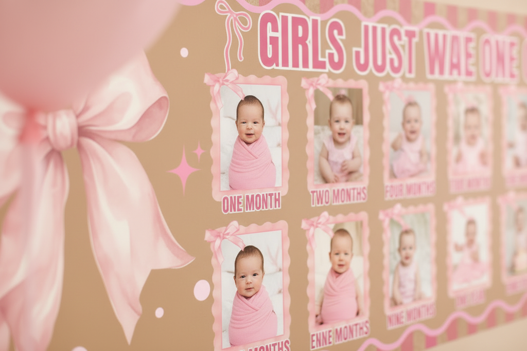 Girls Just Wanna Be One banner close-up lifestyle detail shot