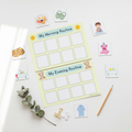 Kids Morning & Evening Visual Routine Chart – Printable